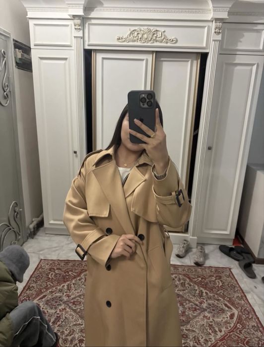 Тренч бежевый продам, идеальное состояние