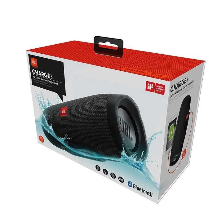 НОВА блутут преносима колонка JBL Charge 3 водоустойчива 20W 6000mAh