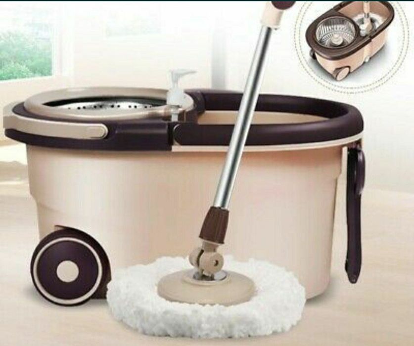 Камплект швабра ведром с автаматическим отжимом даставка безплатная