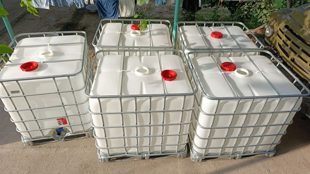 Yevrokub bochka 1 tonnali top tozza ichi olasiz ishlatasiz