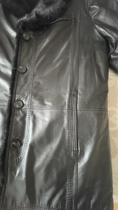 Мужская натуральная дубленка