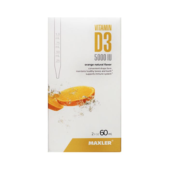 Витамин Д3 Maxler 5000 ед 120 порций 60 мл