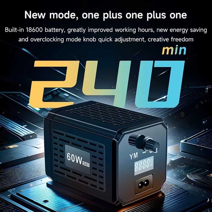 Светодиодная лампа для фотостудии YM-S60 RGB + штатив