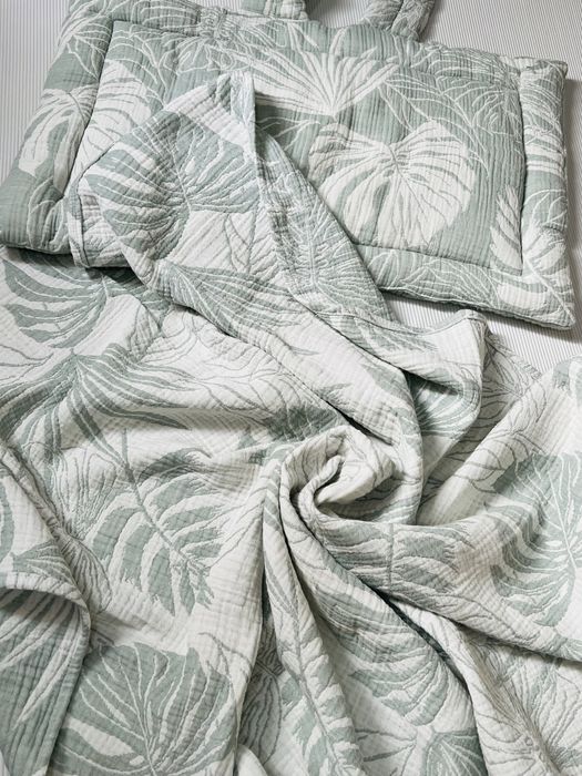 Муслиновый комплект для самых маленьких. В подарок плоская подушка