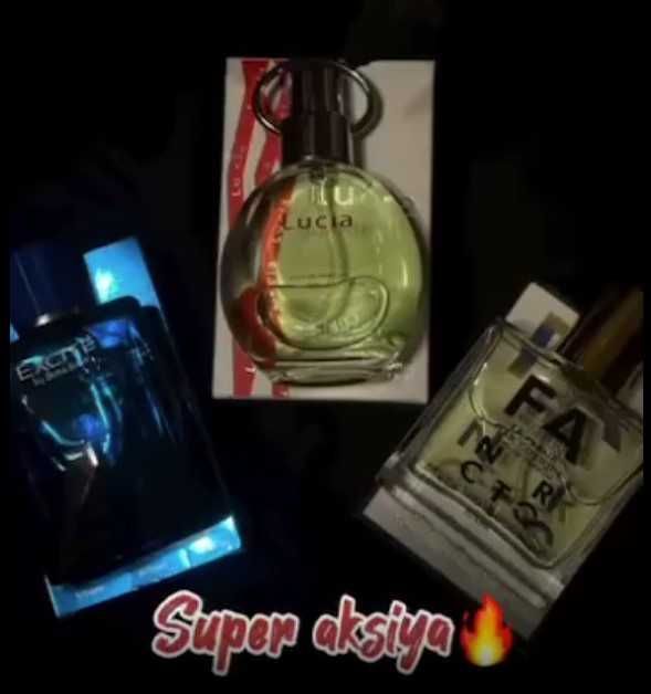 Excite , Narkotik va Lucia atirlari optom narxda / 3talik Super toplam