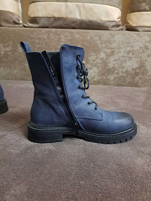 Bocanci/ghete Jenny Fairy purtate o singura data, marimea 39,bleumarin