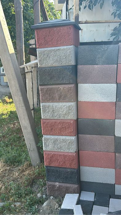 Сплитерные блоки и колонны для забора и дома