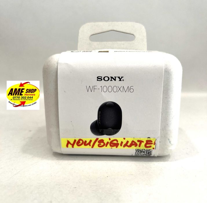 Căști Sony WF-1000XM6/BZ, garantie,  NOU/Sigilate!