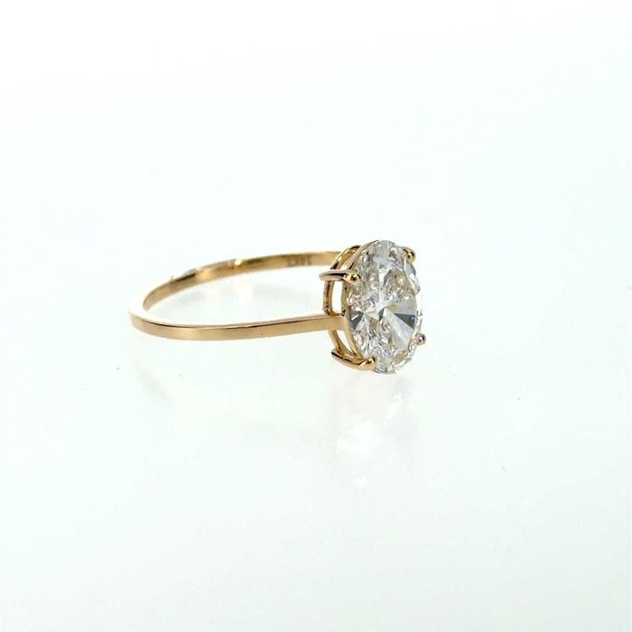 Inel logodna aur galben - 14 kt. cu Diamant de 2.05ct. tw.(Lab-grown)