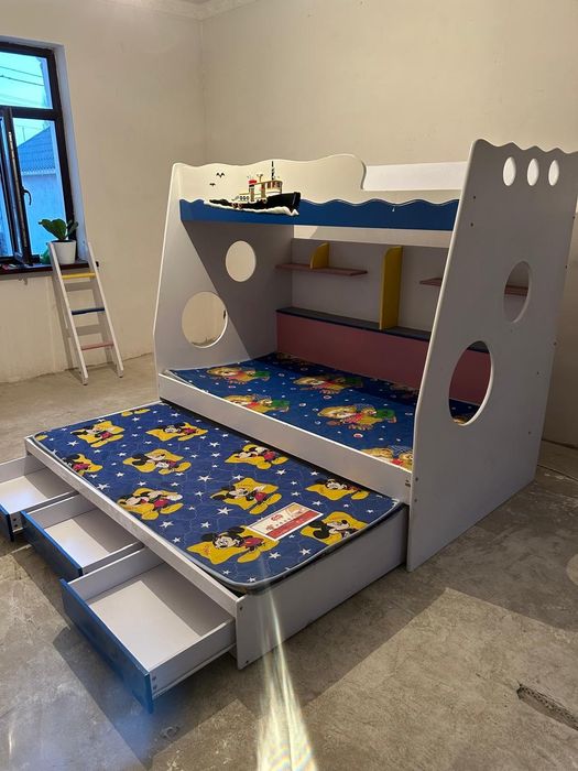 3 спальная детская кровать