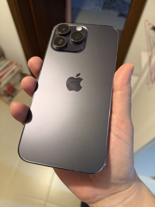 iPhone 14 PRO MAX negru 512gb doar eSIM impecabil baterie 76%