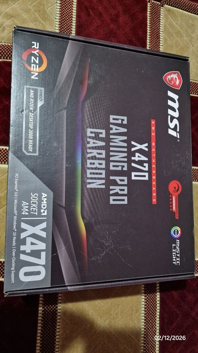 Placa de baza AM4 Msi X470 Gaming Pro Carbon