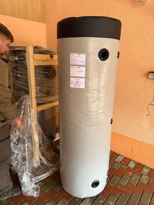 Puffer cu 1-2 serpentine de inox, sau clasic, 250-1500L, tabla 3mm.