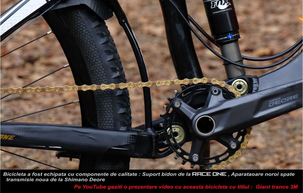 Bicicleta Full suspension Giant Trance -  marimea M - 26" cu dropper post 120 mm