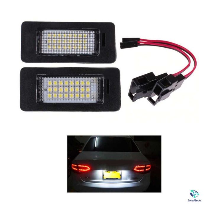 Lampi LED nr numar inmatriculare pentru Audi A4 B8 A5 Q5 TT VW