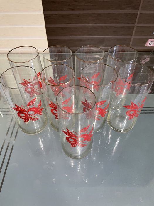 Бокалы 9 штук новые