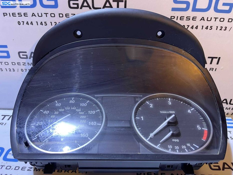 Ceas Ceasuri Cluster Instrumente Bord BMW Seria 3 E90 E91 2004 - 2010 Cod 9110206 911020605 1025380 102538051 [2812]