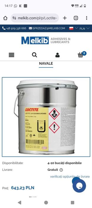 Adeziv liipește metal,lemn,etc .Disponibil 4 găleți.400 lei/buc