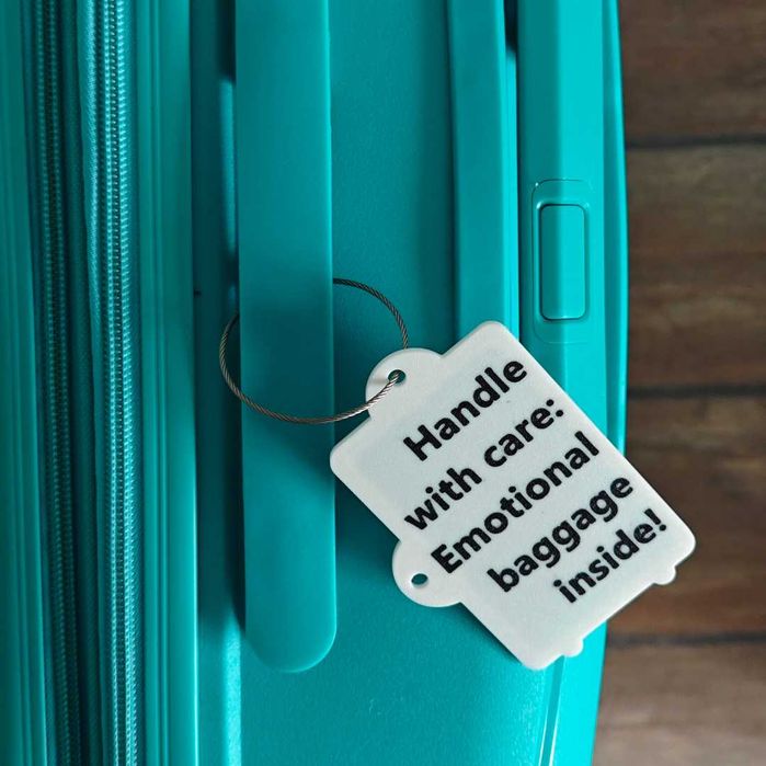 Забавни 3D принтирани етикети за багаж с хартиена вложка за контакти