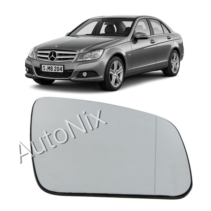 Стъкло за огледало за Mercedes W204 C Class с подгрев за мерцедес ц