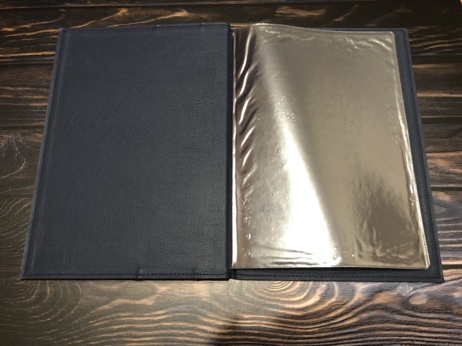 Меню кожаные