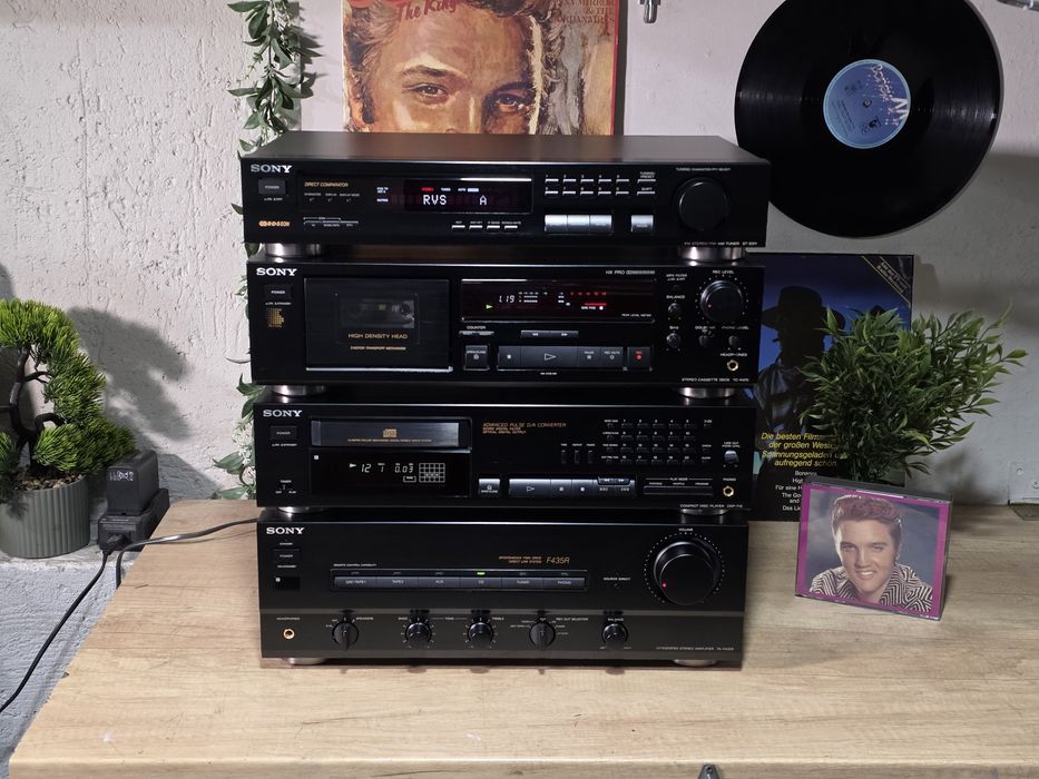 Linie audio SONY amplificator ta-f435r,cd player cdp-715 tuner st-s311