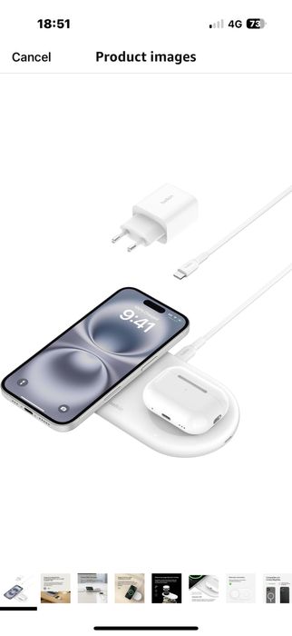 Incarcator Wireless - Belkin 2 in 1 magnetic charging pad