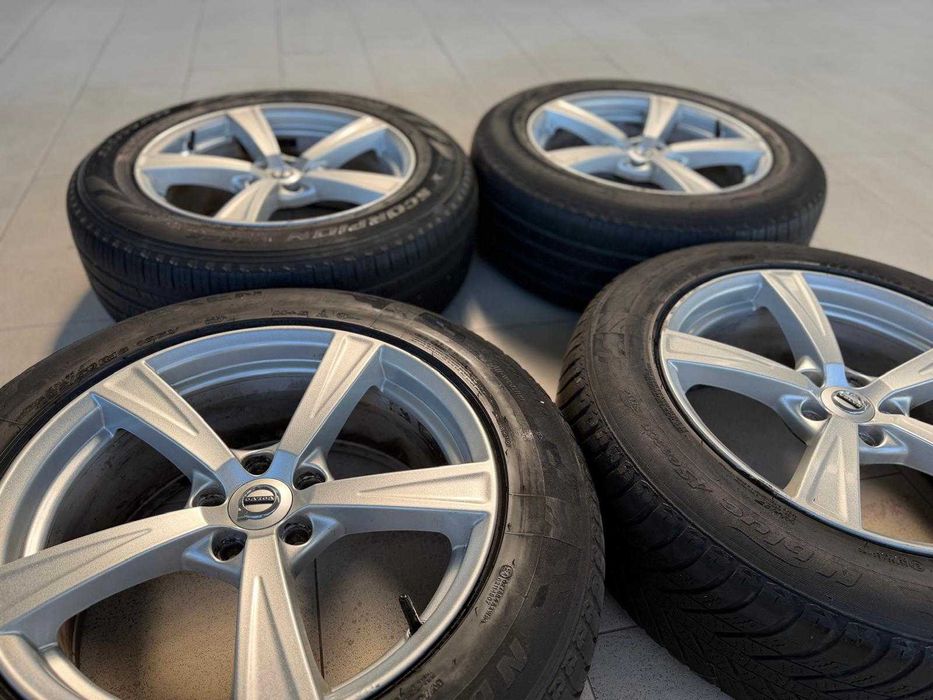 Set roti complet jante VOLVO XC90 + anvelope PIRELLI 235/60 R18 M+S