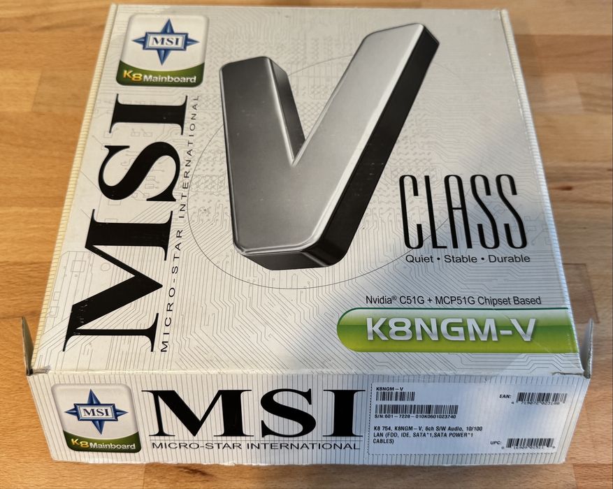 Placa de baza MSI K8NGM - Socket 754 + AMD Sempron 3000+ si 256 MB DDR