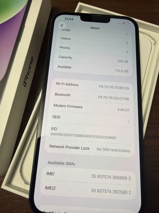 Iphone 14 Plus 128Gb, 97% Baterie, Full Box intretinut