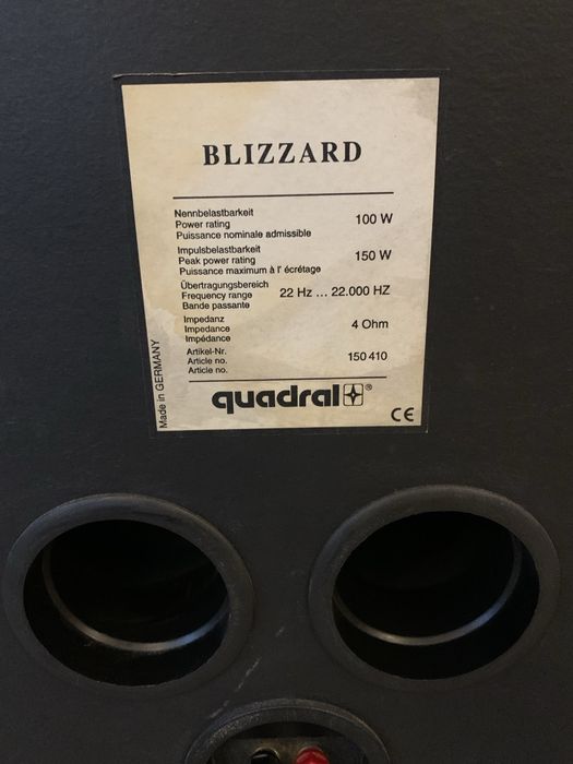 Тонколони  Quadral Blizzard