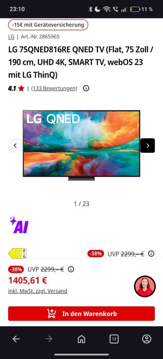 Televizor Smart TV LG 75 INCH