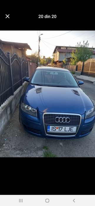 Audi a 3 8p.din anul 2007 model 2008 pe carte diesel motor 2000. 140 kaii