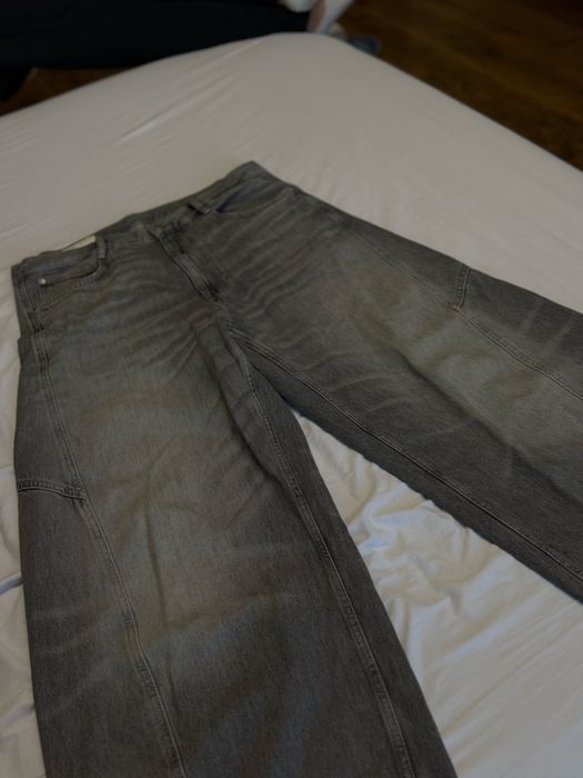 Zara сиви широки дънки