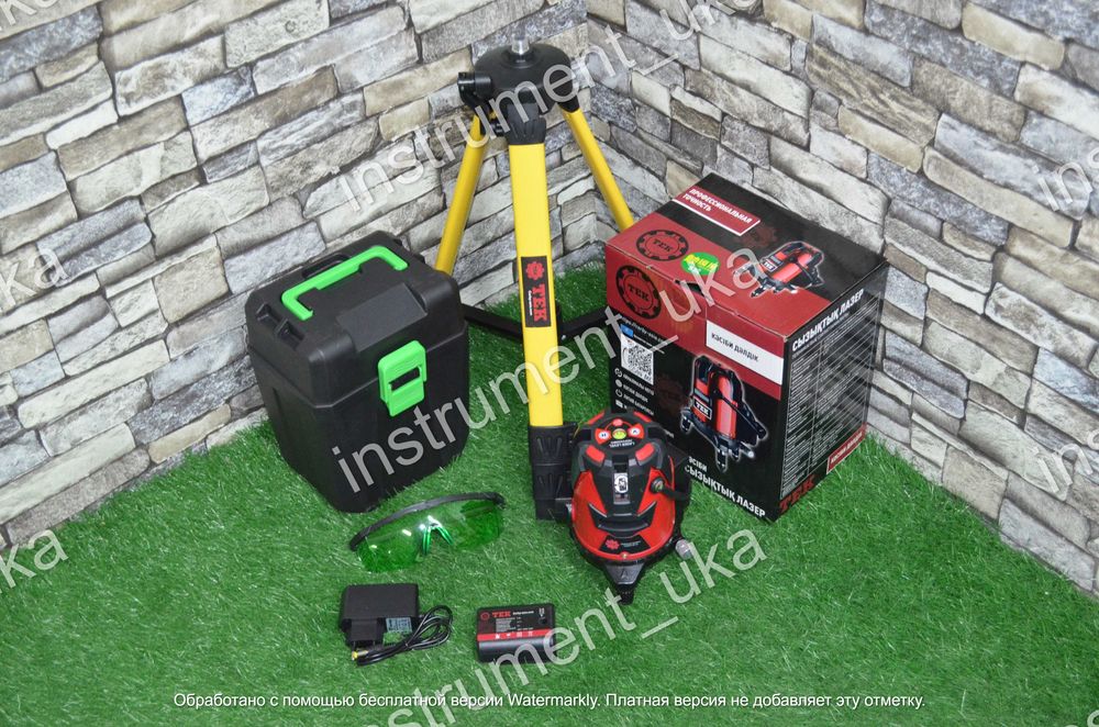 Лазерный уровень ТЕК 5 лучей (зеленый)