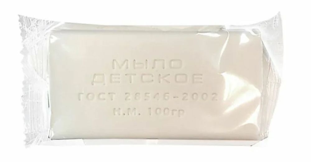 Детское мыло твердое 100 гр производим