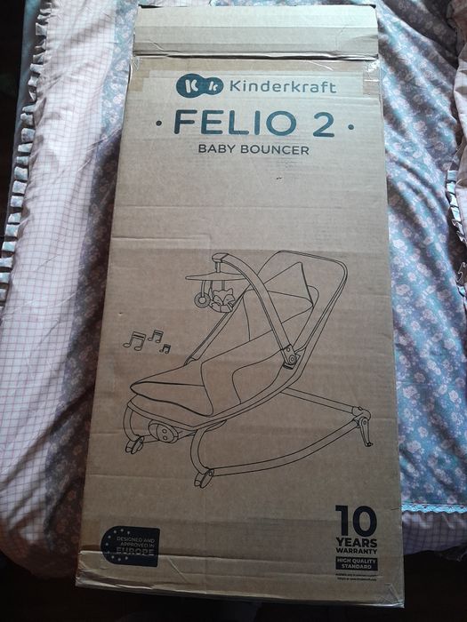 Leagan/balansoar tip sezlong, cu vibratii și melodii, Kinderkraft