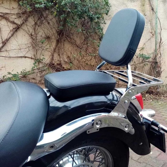 Suport/spatar Sissybar moto Honda Shadow cu portbagaj