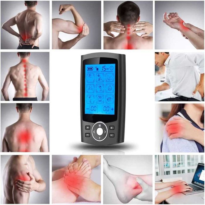 Aparat de masaj cu electrostimulare, 36 Moduri de masaj, Negru