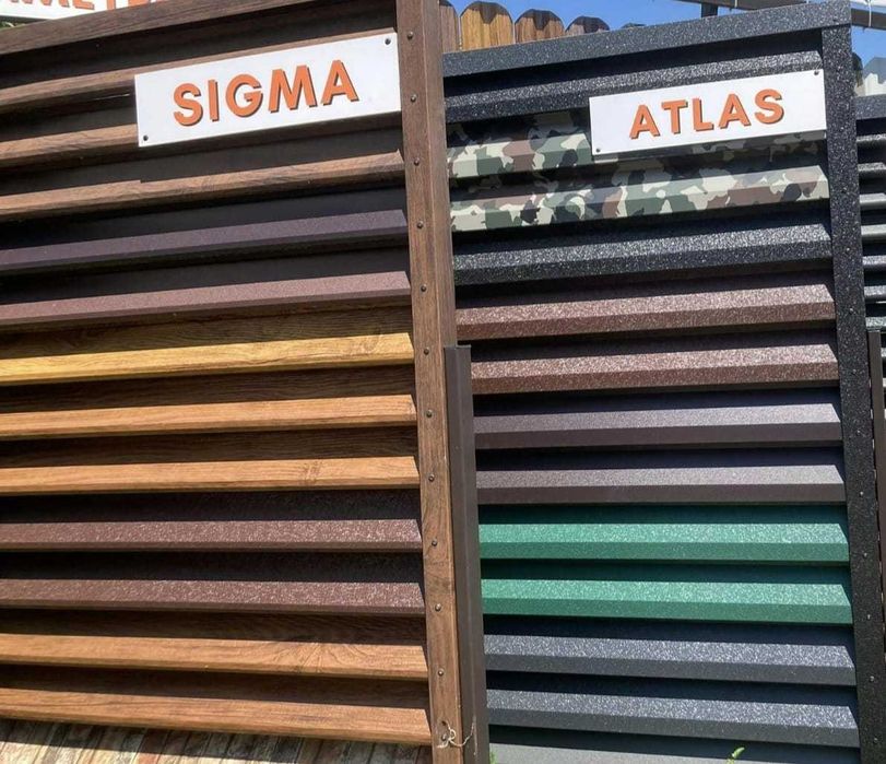 Garduri din panou stil jaluzele, sipca metalica, tabla, plasa si BCA