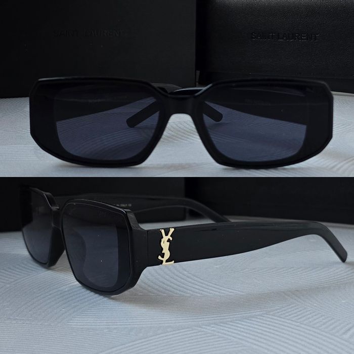 Дамски слънчеви очила правоъгълни 2 цвята черни