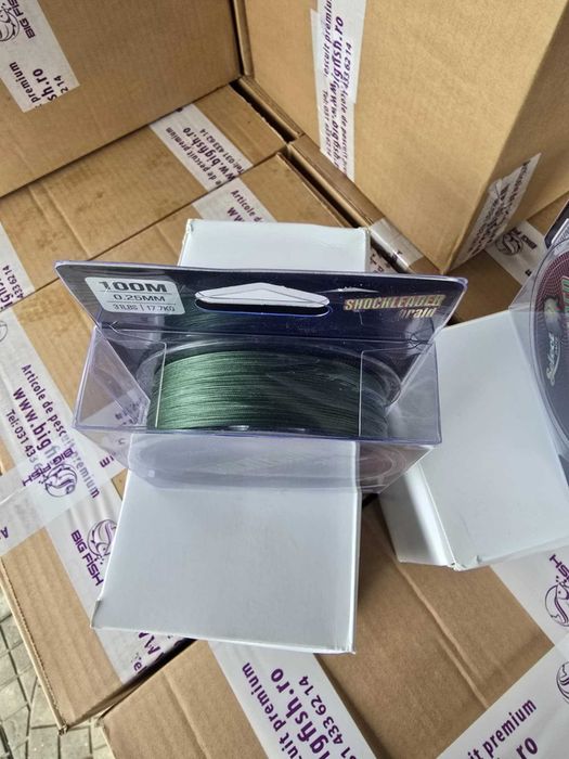 Шок лидер Select Baits X8 Green 100м.