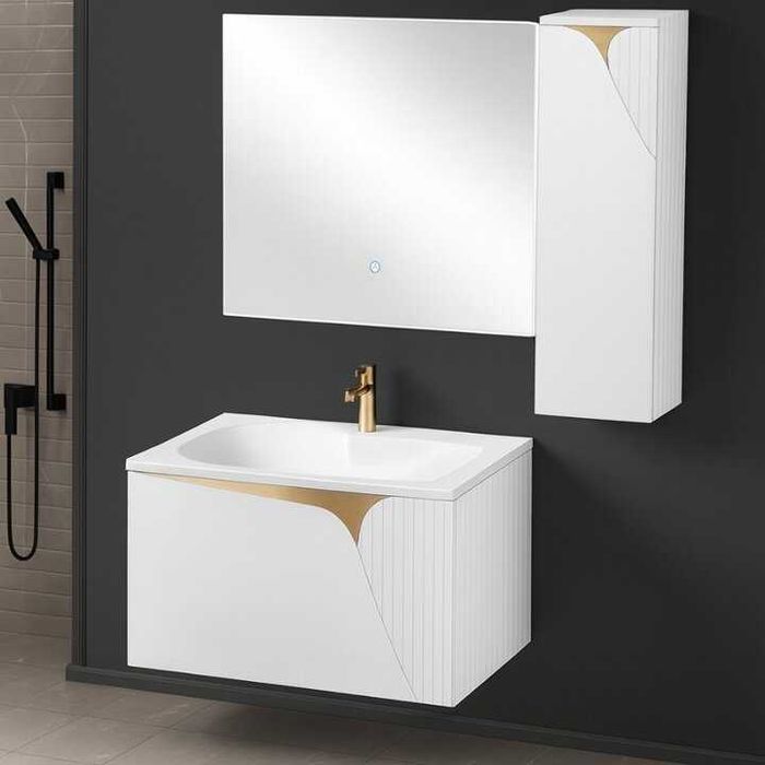 PVC Комплект за баня VIVA White 80см