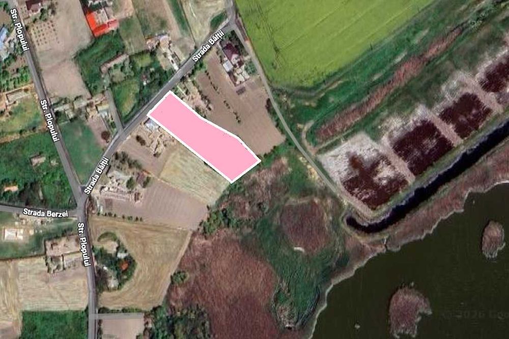 Teren intravilan 3615mp-Salcioara, jud Tulcea- deschidere la balta/lac