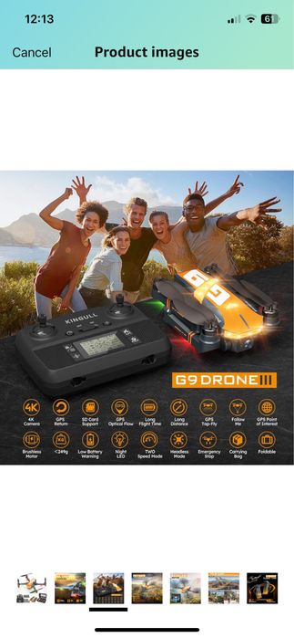 Drona G9 cu cameră 4K pentru adulți,