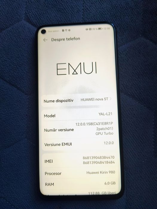 Vând Huawei nova5T