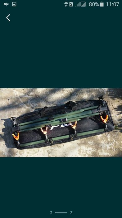 Rod pod  Rodpod din Aluminiu 4 posturi -  pentru 4 lansete de CRAP