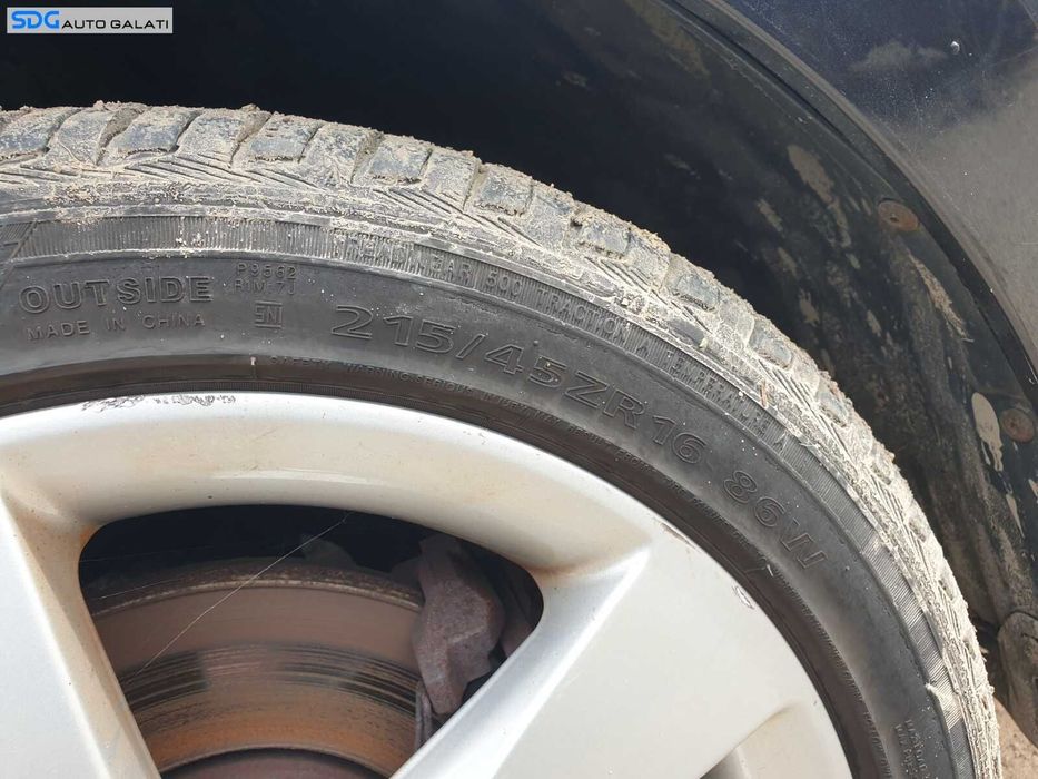 Set 4 Jante Roti Aliaj 5x100 215 45 16 R16 Anvelope Vara Dot 2021 Skoda Fabia 2 2007 - 2015