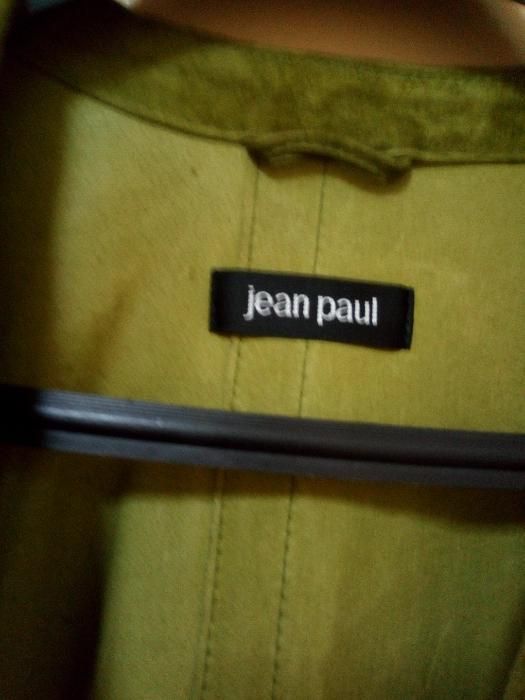 Sacou din piele intoarsa culoare oliv