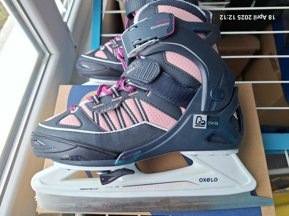 Patine gheata Oxelo FIT5 Junior Fete marime 35 - 37